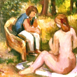 WV-Nr. 0484 (F) | Gespräch im Garten