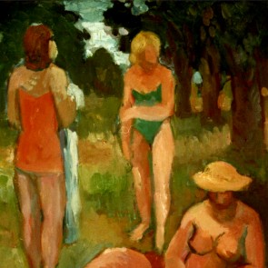 WV-Nr. 0262 (F) | Drei Frauen beim Sonnenbad 