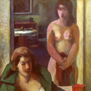 WV-Nr. 0382 (F) | Sitzende im grünen Mantel