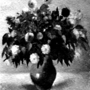 WV-Nr. 0017 (S) | Blumenstillleben in dunkler Vase