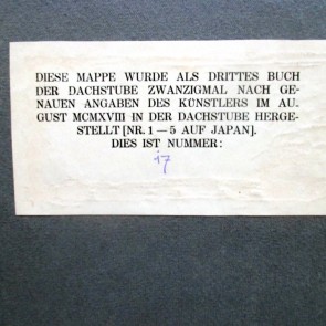 Mappe "Köpfe", 1918