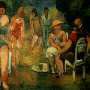 WV-Nr. 0619 (F) | Menschen im Park