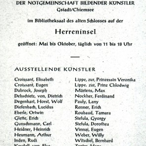 Erste Ausstellungstätigkeit nach Ende des Krieges