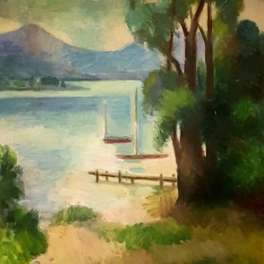 WV-Nr.0892 (L) | Chiemseeufer mit Bootssteg