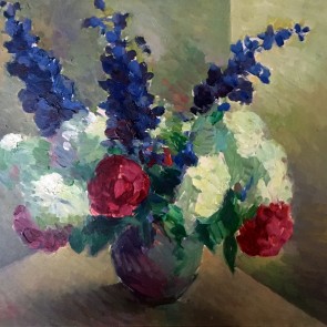 WV-Nr. 0893 (S) | Blumenstück mit blauem Rittersporn