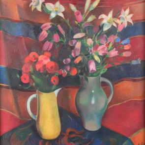 WV-Nr. 0868 (S) | Blumenstück mit zwei Henkelkrügen