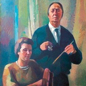 WV-Nr. 0411 (P) | Selbstporträt mit Ehefrau Annemarie 