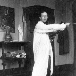 Bei der Arbeit im Atelier 