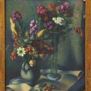 WV-Nr. 0562/b (S) | Stillleben mit Henkelkrug und Glasvase