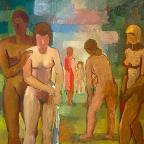 WV-Nr. 0560 (F) | Figurengruppe in Gartenlandschaft