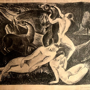 WV-Nr. 0902 (GL) | Akte mit drei Pferden