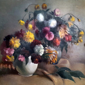 WV-Nr. 0903 (S) | Blumenstück mit weißer Vase